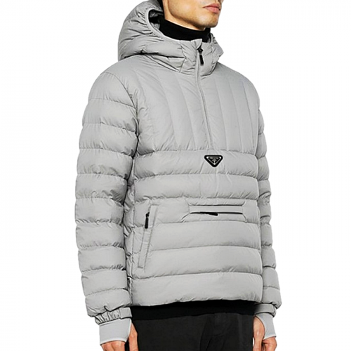 프라다 PRADA 플레이트 아노락 패딩
