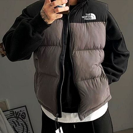 노스페이스 THE NORTH FACE 눕시 투톤 패딩 조끼