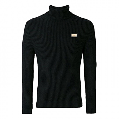 DOLCE & GABBA*A 골드 플레이트 골지 터틀넥