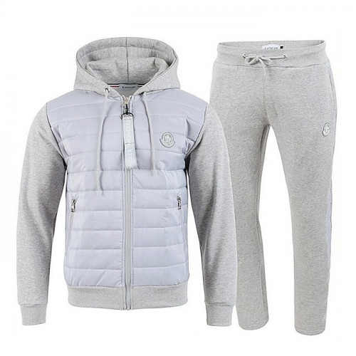 Moncler 실버로고 패치 패딩집업 셋업 SET