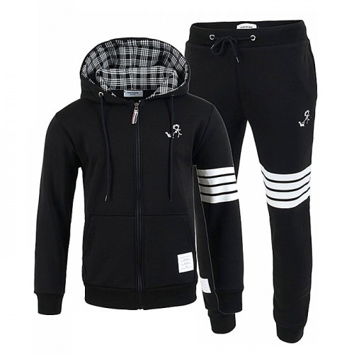 톰브라운 THOM BROWNE 기모후드 집업 셋업 SET