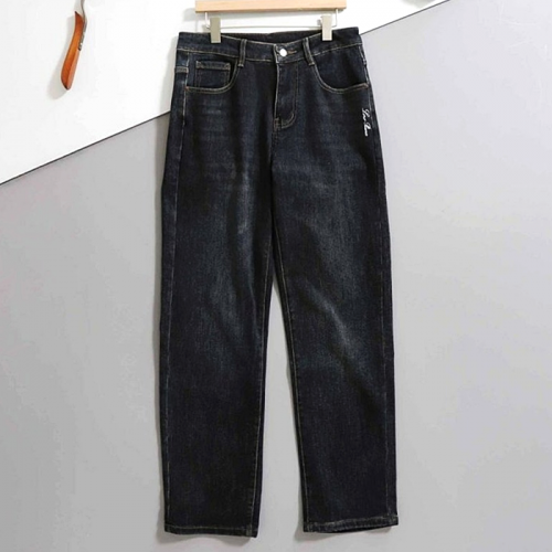 로로피아나 Loro Piana 로고 레터링 기모 스판 데님 팬츠