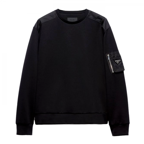 PRADA 테크니컬 패널 포켓 스웻셔츠