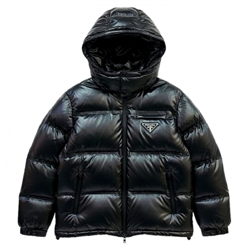 프라다 PRADA 컨버트 플라크 다운자켓