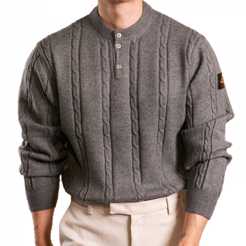 무스너클 MOOSE KNUCKLES 제이브 케이블 헨리넥