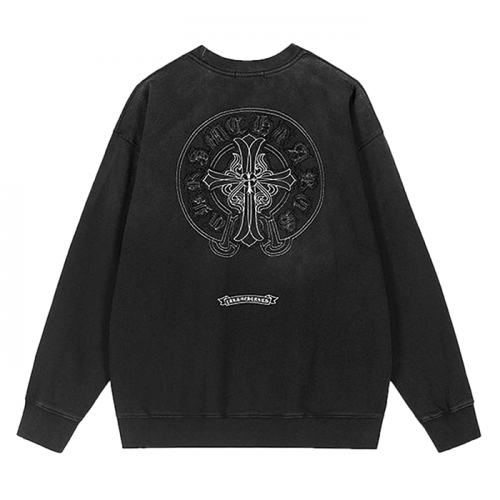 Chrome hearts 크로스 스틸로고 피그먼트 맨투맨