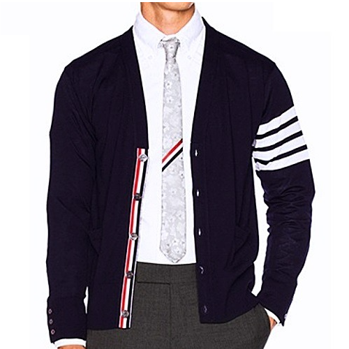 THOM BROWNE 4바 메리노 울 가디건 - 3color