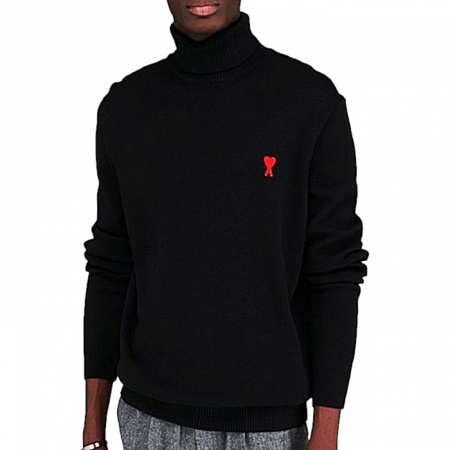 아미 AMI 드 꾀흐 스몰하트 터틀넥 니트