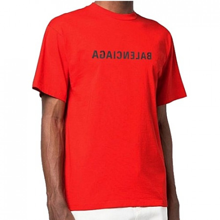 발렌시*가 BALENCIAGA 미러로고 티셔츠