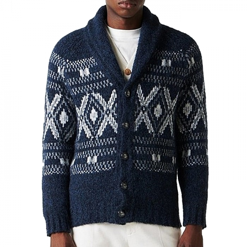 벨루티 BERLUTI 알파카 울 혼방 가디건