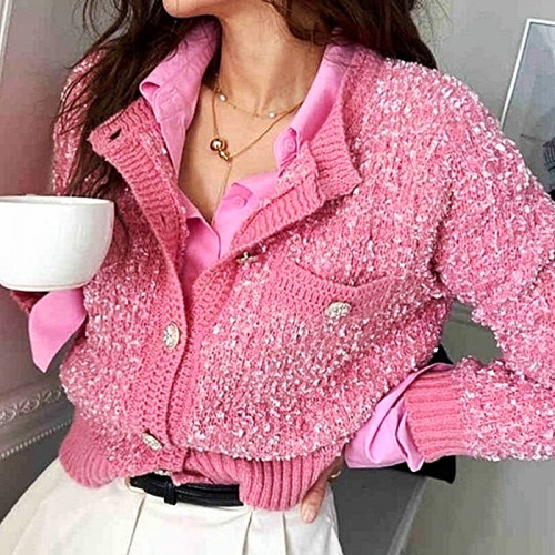 샤넬 CHANEL 멜로 트위드 가디건