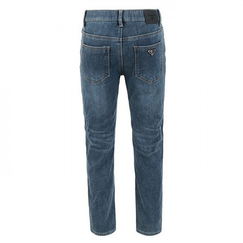 PRADA 융기모 인디고 히든밴딩 슬림팬츠