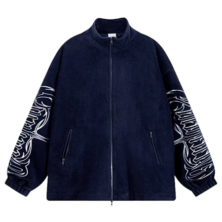 VETEMENTS 티즈미 로고 오버플리스 자켓