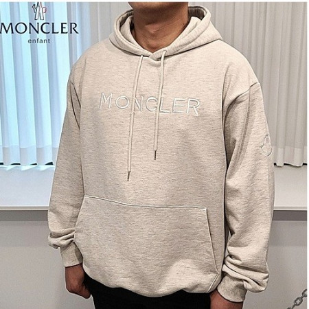 몽클*어 자수로고 오버핏 후드