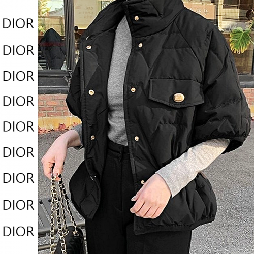 DIOR 하이넥 누빔 점퍼