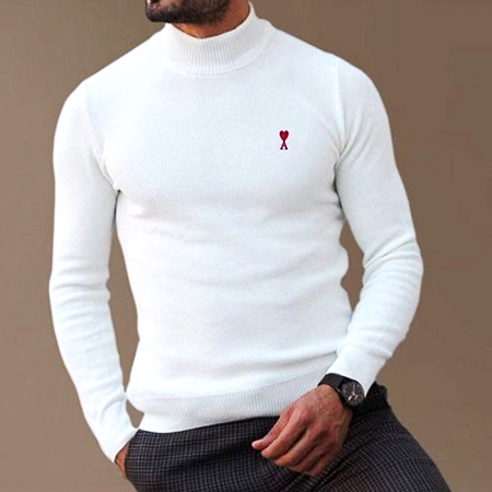 아미 AMI 헤라시 프리미엄 반목 니트