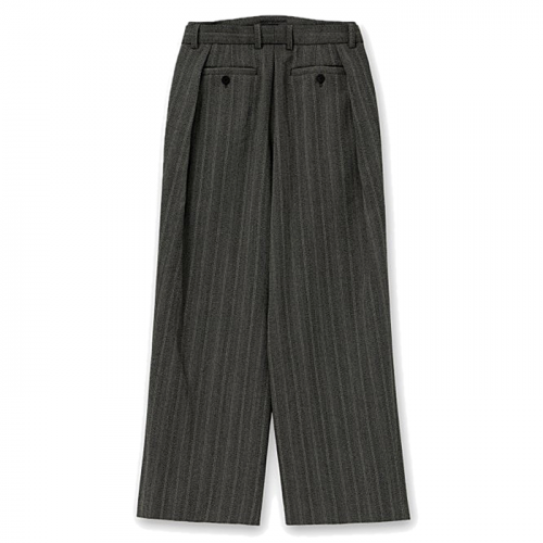 WOOYOUNGMI 폴디드플리츠 울헤링본 팬츠