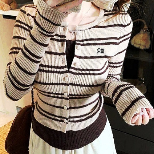미우 MIUMIU 나시 포인트 니트