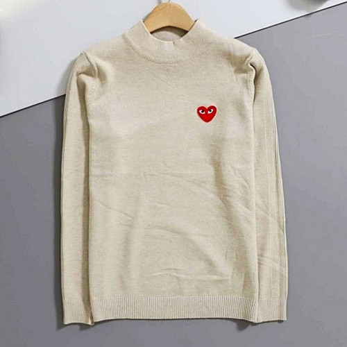 COMME des GARÇONS 플레이 베이직 라운드 스웨터