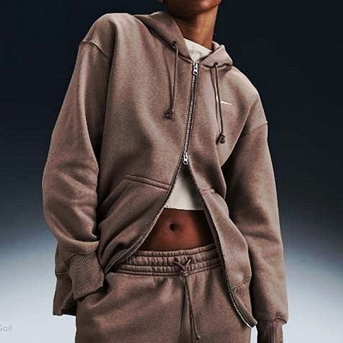 NIKE 피닉스 플리스 루즈 크롭 집업 후디 & 기모 조거 팬츠 SET