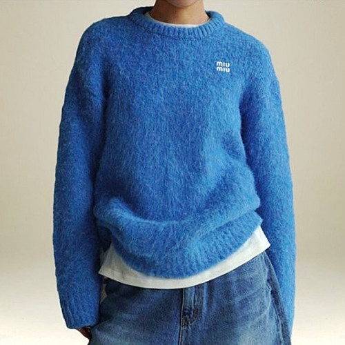 MIUMIU 오버 울 니트 라운드