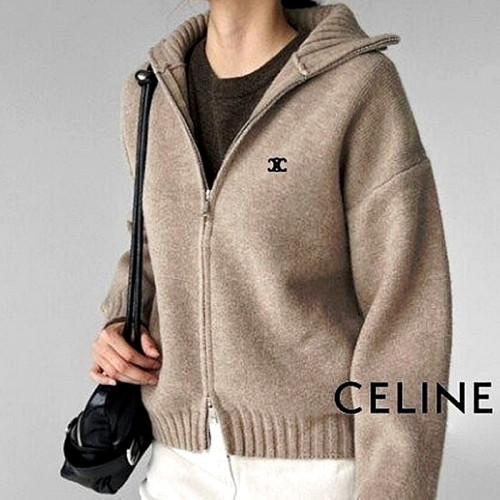 CELINE 자수로고 투웨이 카라 집업