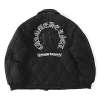 Chrome hearts 트리플 레더 크로스 퀼팅 누빔 자켓