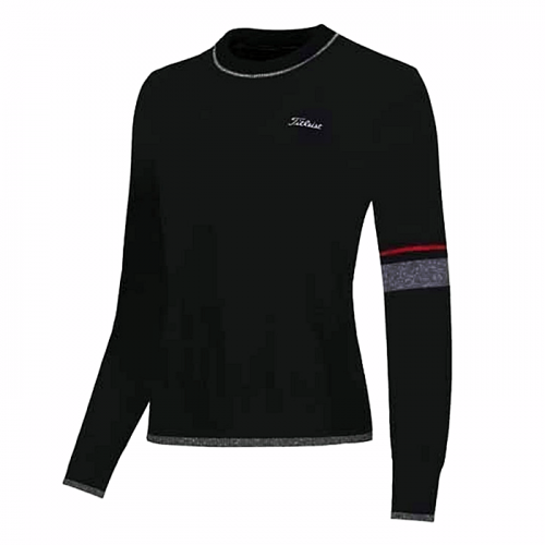 TITLEIST 투어핏 라운드 풀 오버 방풍 니트 스웨터