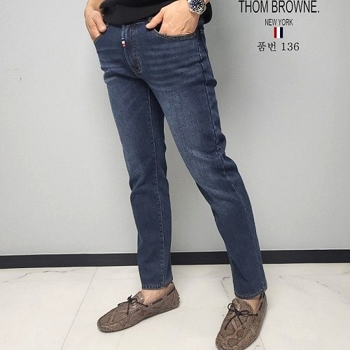 THOM BROWNE 밍크 보아털 136 청바지