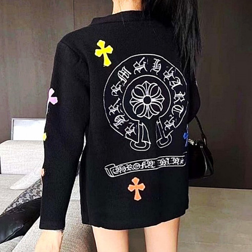 Chrome hearts 칼라패치 니트 가디건 8478