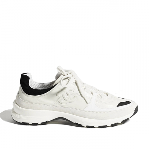 CHANEL CC로고 벨벳 스웨이드 스니커즈