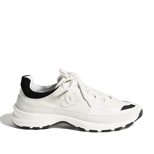 CHANEL CC로고 벨벳 스웨이드 스니커즈