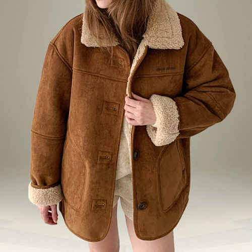 미우 MIUMIU 무스탕 자켓