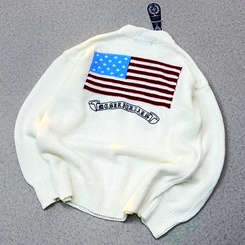 Chrome hearts 아메리칸 플래그 니트 스웨터