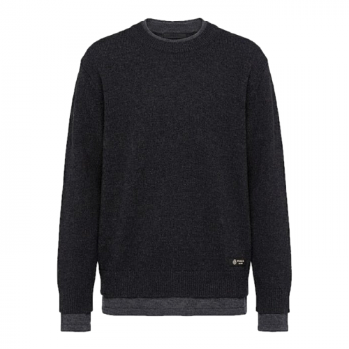 PRADA 밀라노 패치 울레이어 스웨터