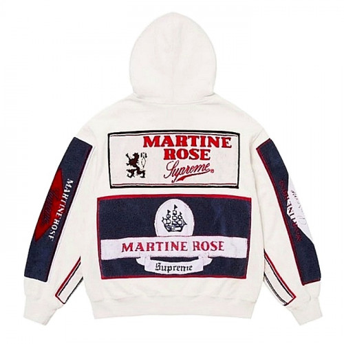 SUPREME x MARTINEROSE 타월패치드 후디집업