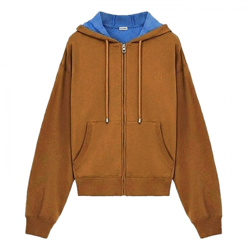 LOEWE 아나그램 루프백 후디집업