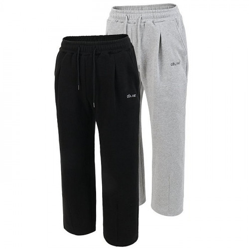 CELINE 트리오페 포켓 자수 와이드 트레이닝 팬츠