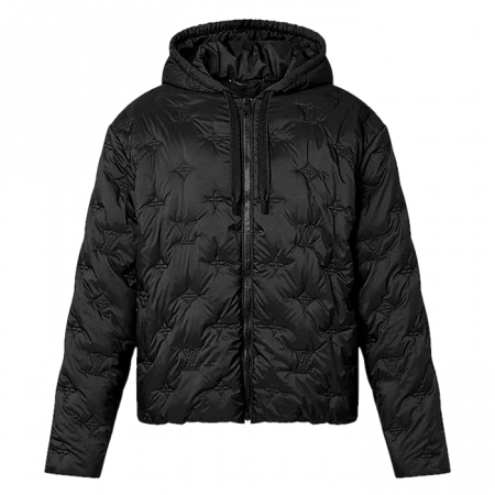 루이비통 LOUIS VUITTON 퀼티드 모노그램 후디드 자켓