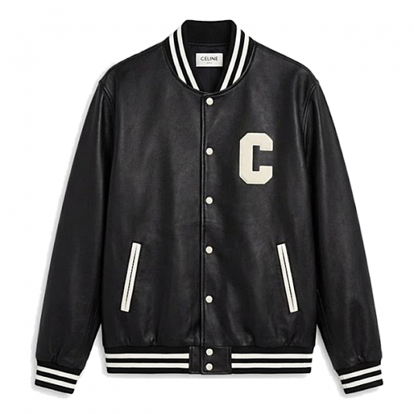 CELINE 씨로고 레더 테디 자켓