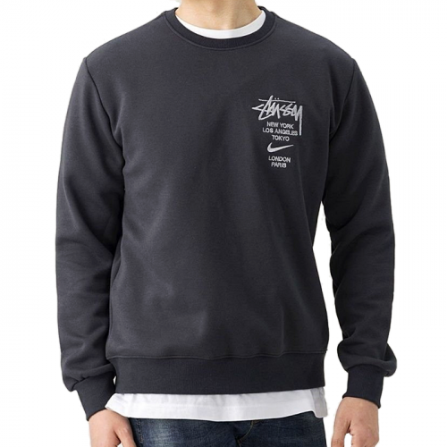 STUSSY x NIKE 자수 코르웨이 맨투맨