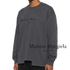 Maison Margiela 절개 라인 레터링 맨투맨 티셔츠