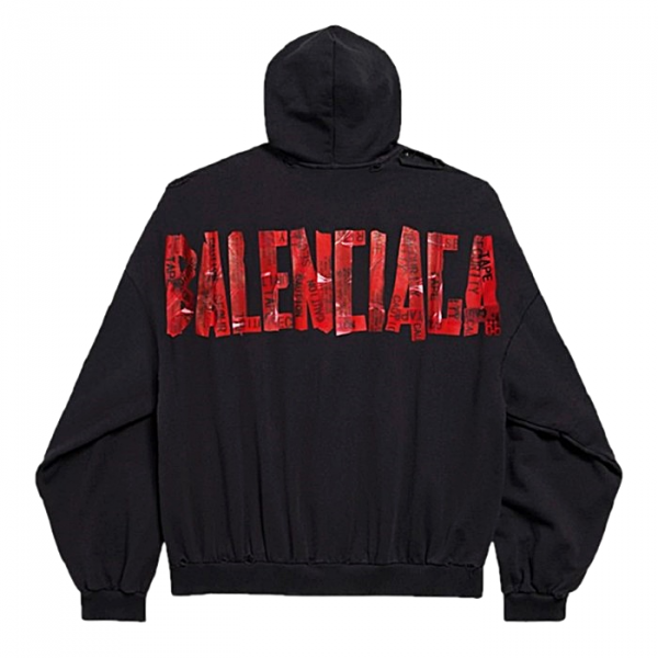 BALENCIAGA 시큐리티 테이프 후디집업