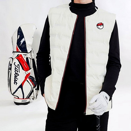 MALBON 지퍼라인 패딩조끼