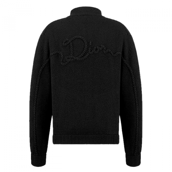 DIOR 시그니쳐 로프로고 울집업 스웨터