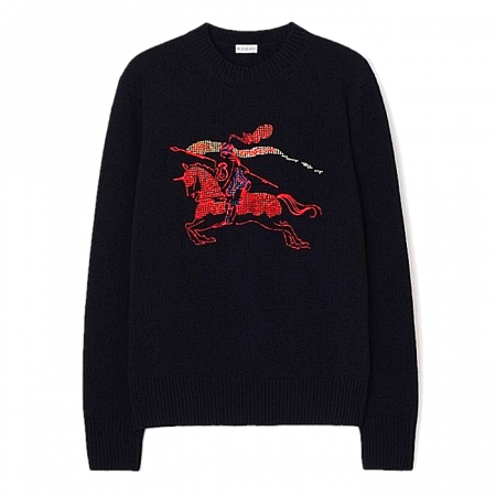 BURBERRY 스티치드 이케이디 울스웨터