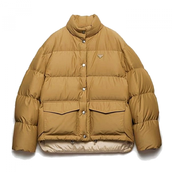 PRADA 테크니컬 페브릭 코르크 다운자켓