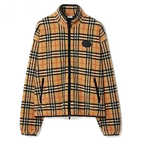 BURBERRY 울 캐시미어 플리스 자켓