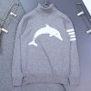 THOM BROWNE 밀라노 사선 4바 폴라넥 스웨터