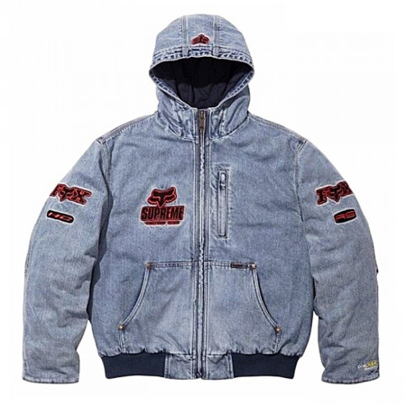 슈프림 SUPREME 폭스레이싱 후디드 데님자켓